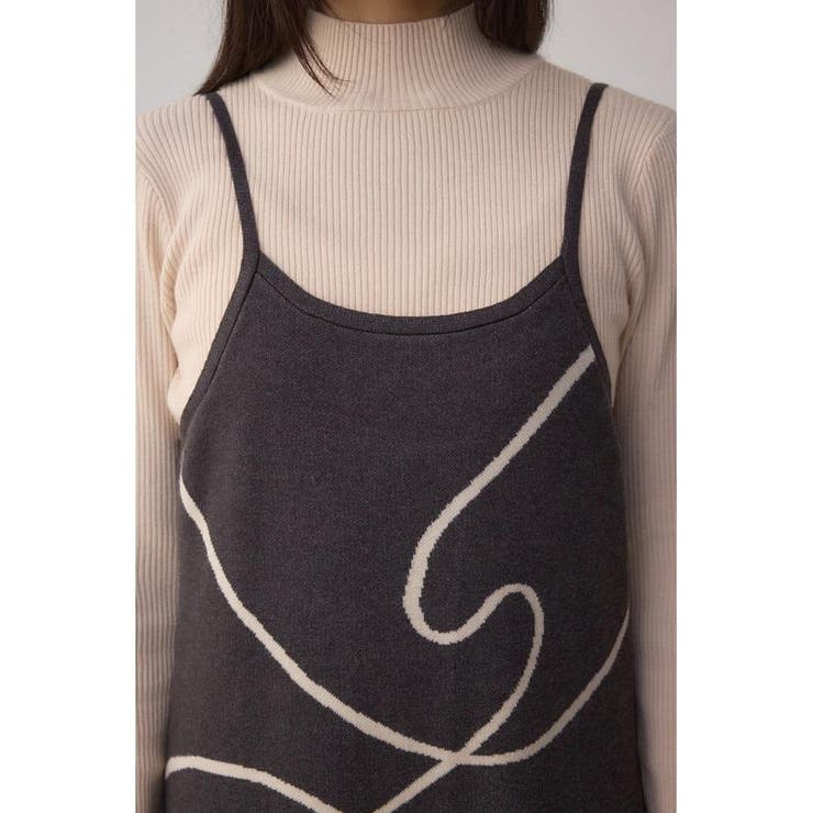 ライン柄ニットキャミワンピセット | AZUL BY MOUSSY | 詳細画像38 