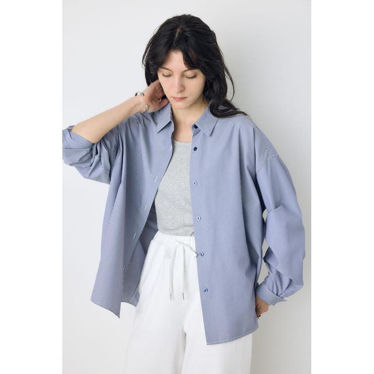 レギュラーカラーオーバーシルエットシャツ | AZUL BY MOUSSY | 詳細画像18 