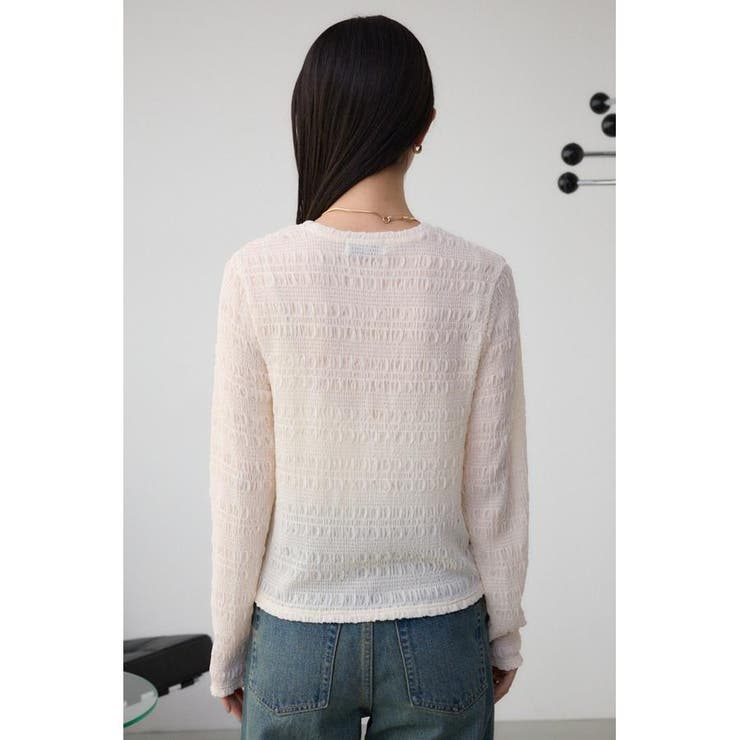 カットレース長袖カットソー | AZUL BY MOUSSY | 詳細画像6 