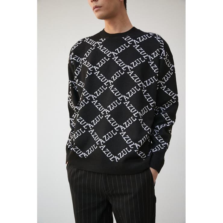 トップス AMOMENTO JACQUARD KNIT セール】LACE JACQUARD H/N KNIT TOPS/レースジャガードハイネック