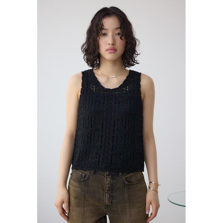 クロシェニットタンク | AZUL BY MOUSSY | 詳細画像14 