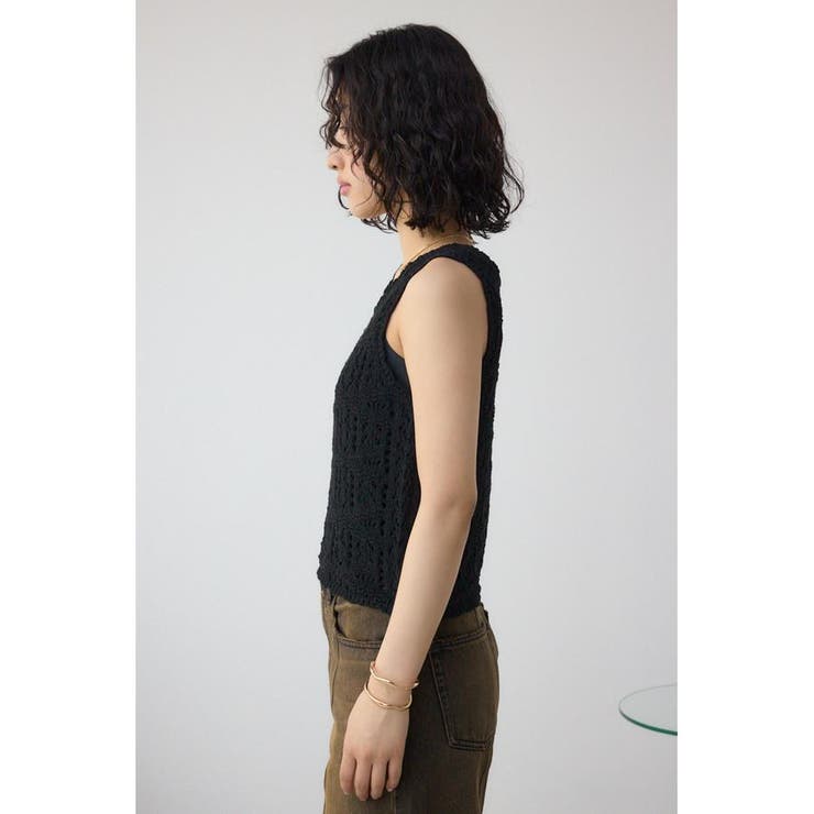 クロシェニットタンク | AZUL BY MOUSSY | 詳細画像15 
