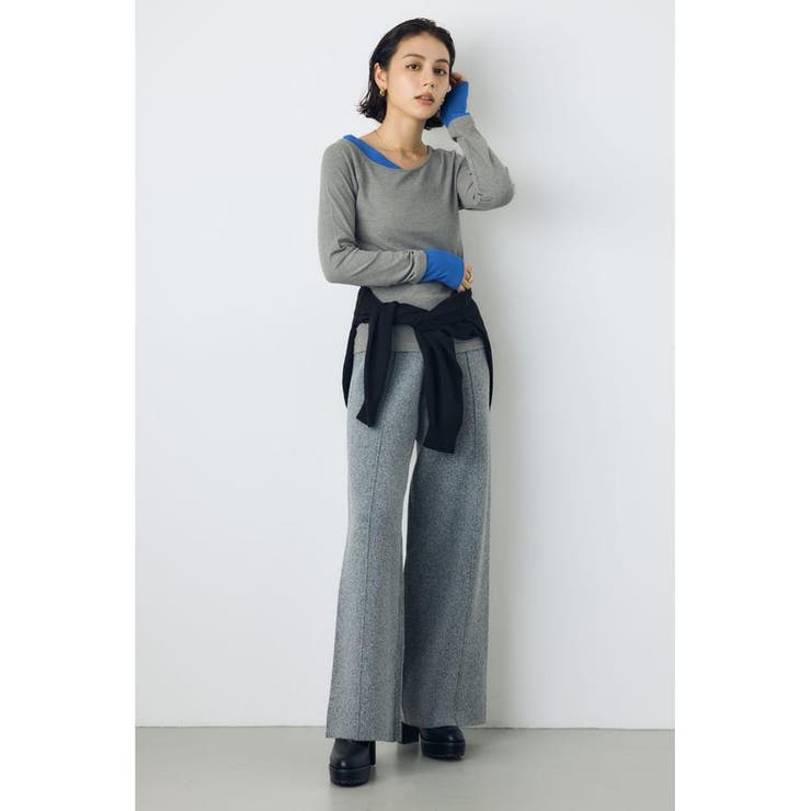 格上げニットワイドパンツ | AZUL BY MOUSSY | 詳細画像28 