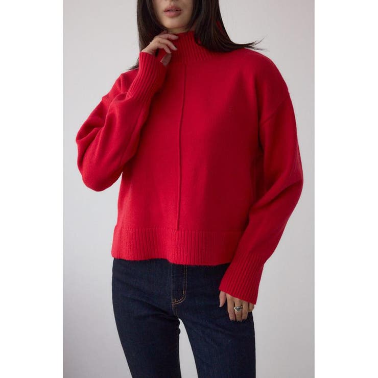 RED | アソートカラーハイネックニットトップス | AZUL BY MOUSSY