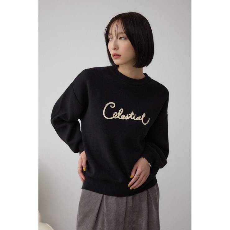 ロゴ刺繍ニットトップス | AZUL BY MOUSSY | 詳細画像3 