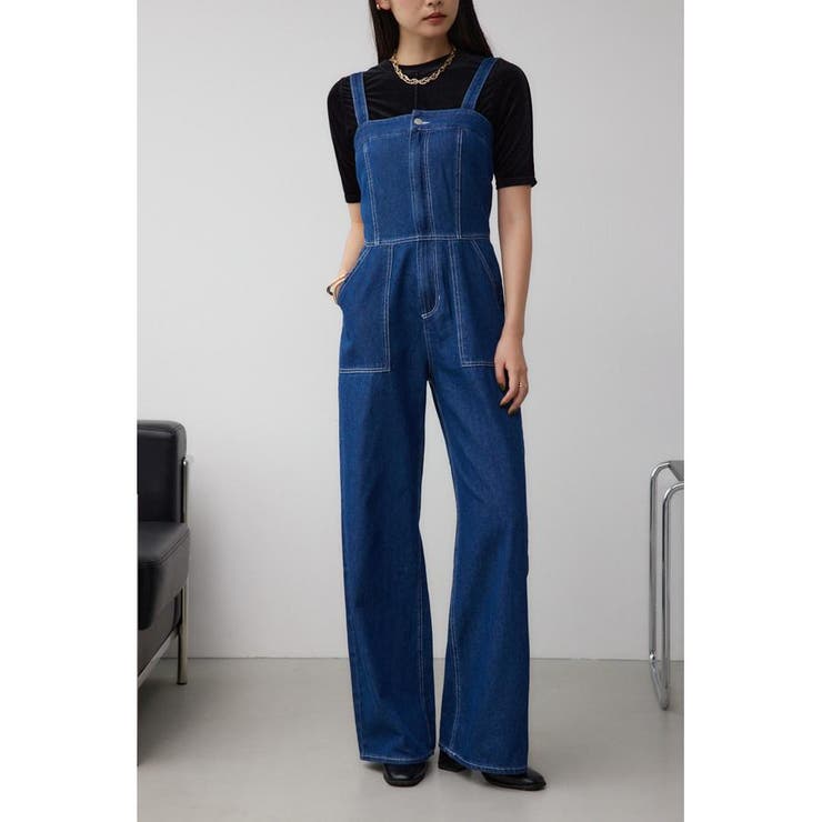 新品 mallow blue オールインワン SARAHサラ デニム マロウ