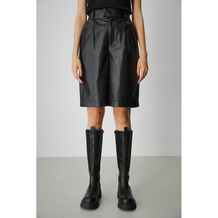 FAUX LEATHER HALF PANTS | AZUL BY MOUSSY | 詳細画像5 