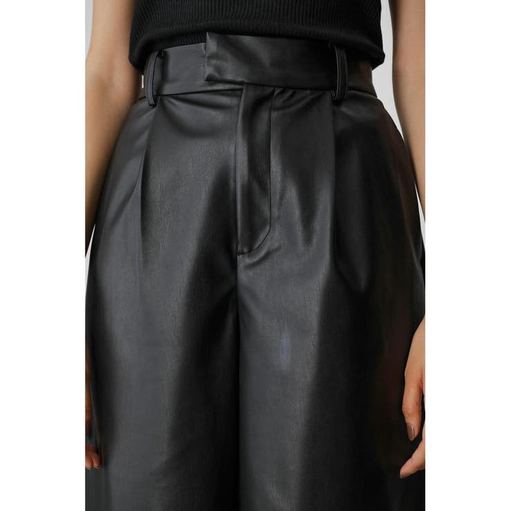 FAUX LEATHER HALF PANTS | AZUL BY MOUSSY | 詳細画像8 
