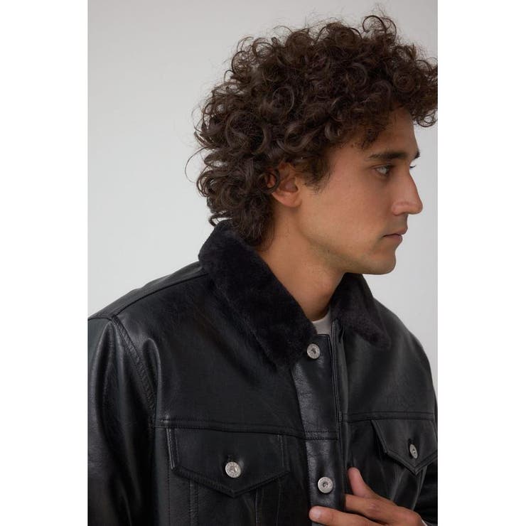 ボアライニング合皮ブルゾン | AZUL BY MOUSSY | 詳細画像2 