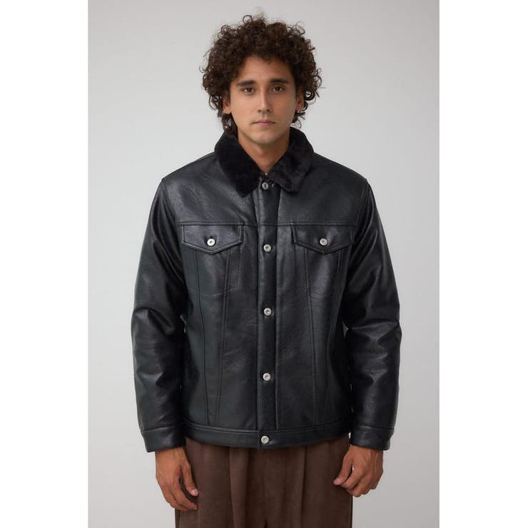 ボアライニング合皮ブルゾン | AZUL BY MOUSSY | 詳細画像5 