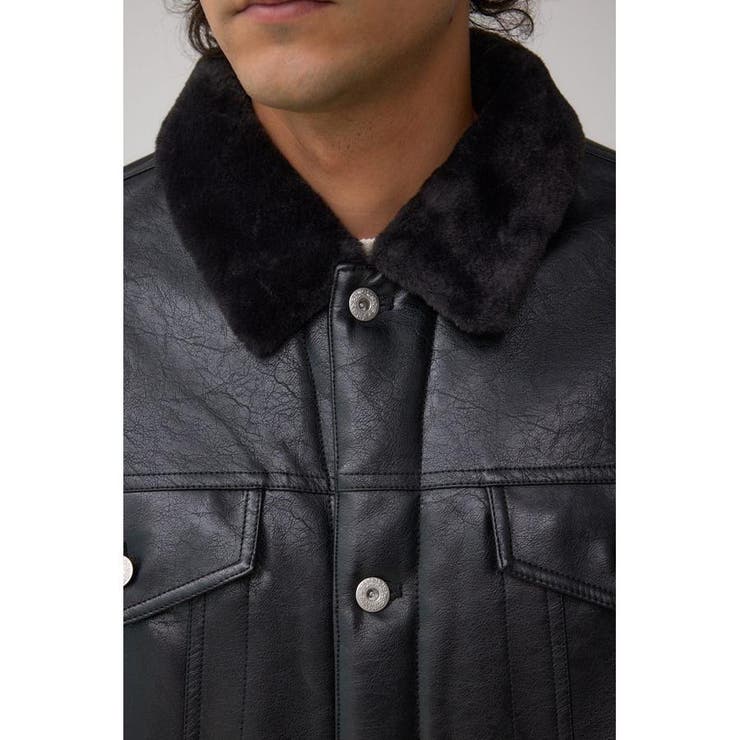 ボアライニング合皮ブルゾン | AZUL BY MOUSSY | 詳細画像8 