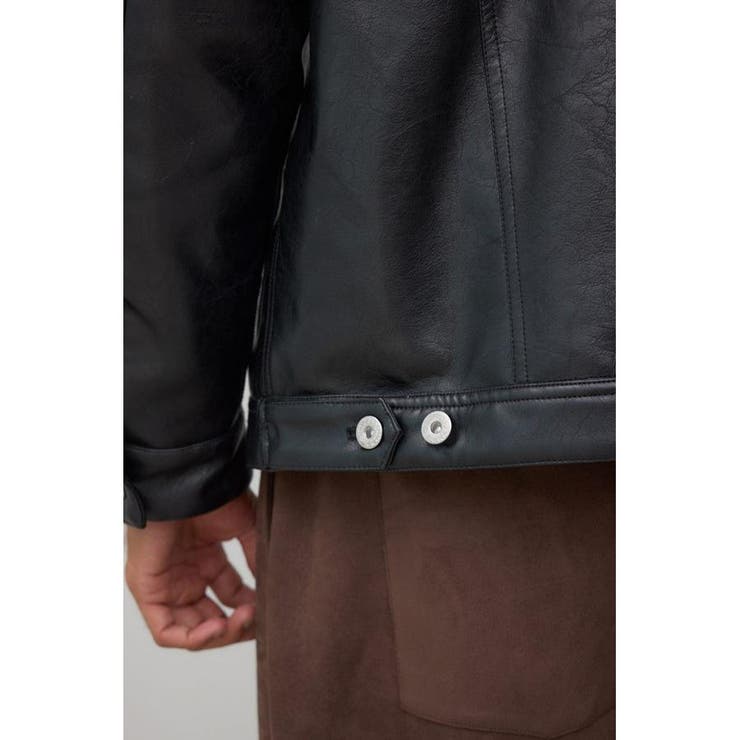 ボアライニング合皮ブルゾン | AZUL BY MOUSSY | 詳細画像12 