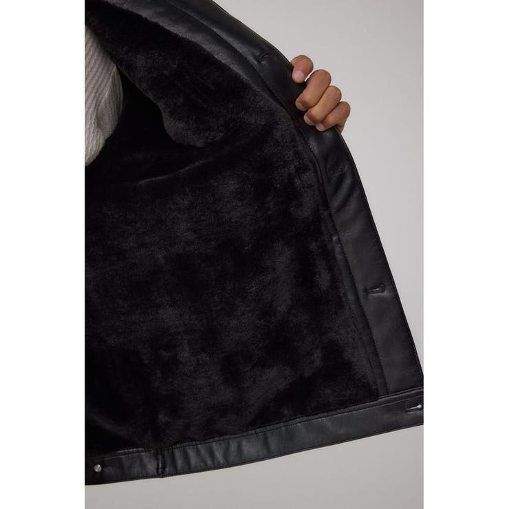 ボアライニング合皮ブルゾン | AZUL BY MOUSSY | 詳細画像16 