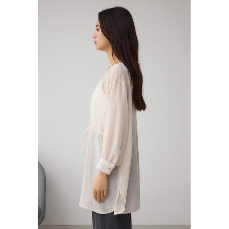 前後2WAY5分袖前リボンブラウス | AZUL BY MOUSSY | 詳細画像6 