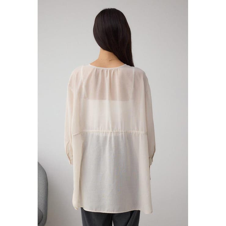 前後2WAY5分袖前リボンブラウス | AZUL BY MOUSSY | 詳細画像7 