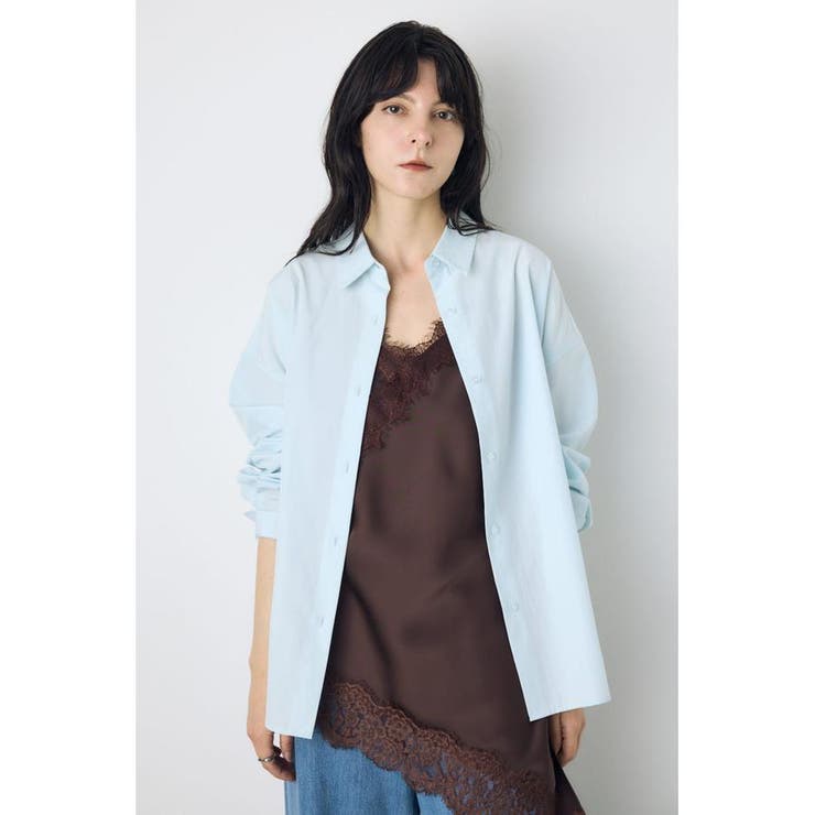 SAX | レギュラーカラーオーバーシルエットシャツ | AZUL BY MOUSSY