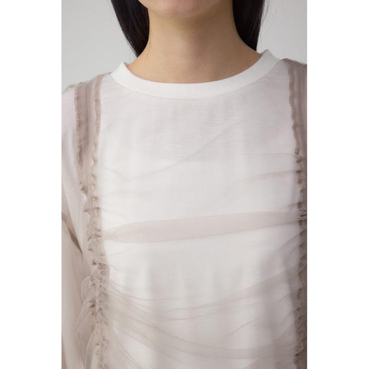 チュールレイヤードトップス | AZUL BY MOUSSY | 詳細画像8 