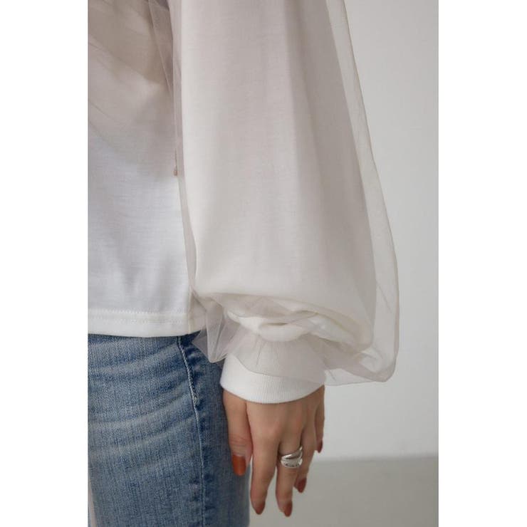 チュールレイヤードトップス | AZUL BY MOUSSY | 詳細画像10 