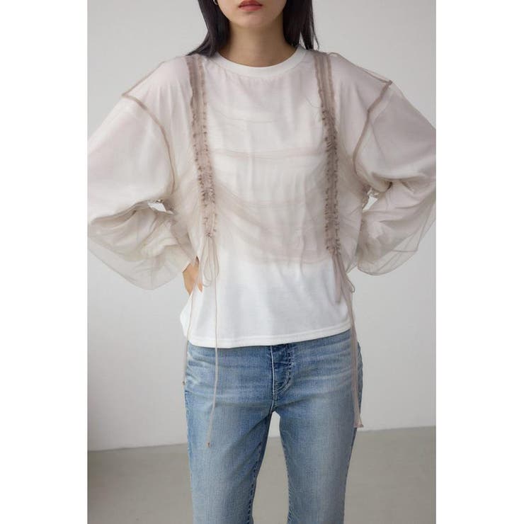 IVOY3 | チュールレイヤードトップス | AZUL BY MOUSSY