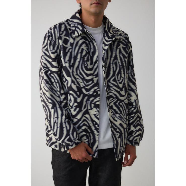 バランスウェアデザイン　ブルゾン　メンズ　XL ジェネラル総柄ブルゾン[品番：AZLW0023054]｜AZUL BY MOUSSY