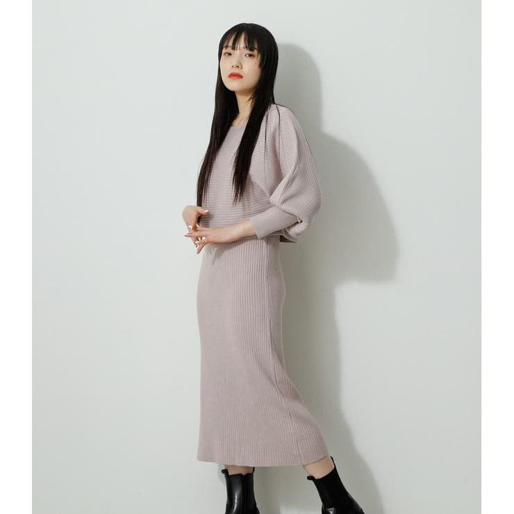 LAYERED SET KNIT ONEPIECE[品番：AZLW0019606]｜AZUL BY MOUSSY