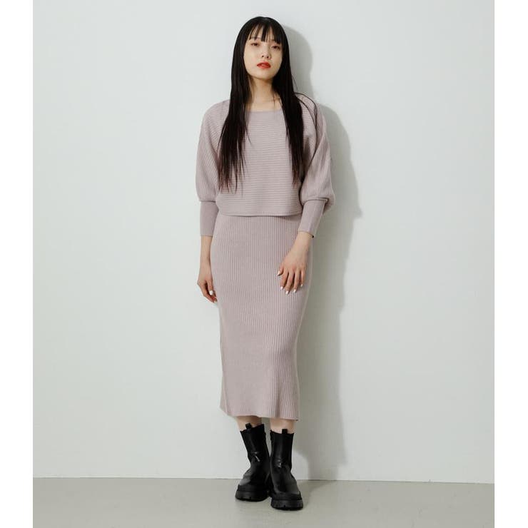 LAYERED SET KNIT ONEPIECE[品番：AZLW0019606]｜AZUL BY MOUSSY