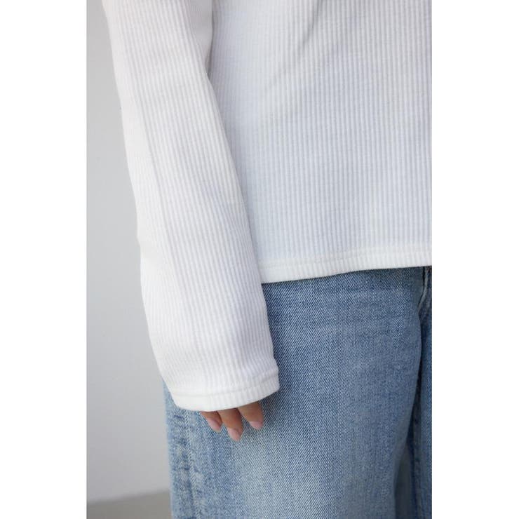 シアーネックリブトップス | AZUL BY MOUSSY | 詳細画像8 