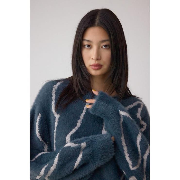 ニュアンス柄ニットトップス | AZUL BY MOUSSY | 詳細画像22 