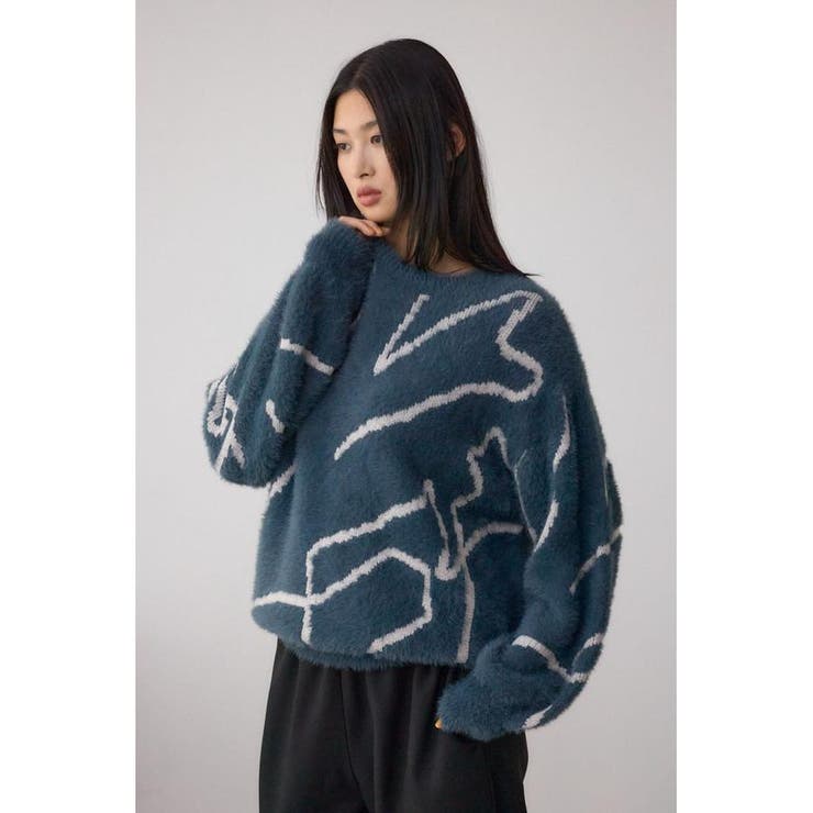 ニュアンス柄ニットトップス | AZUL BY MOUSSY | 詳細画像23 