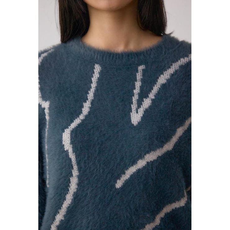 ニュアンス柄ニットトップス | AZUL BY MOUSSY | 詳細画像28 