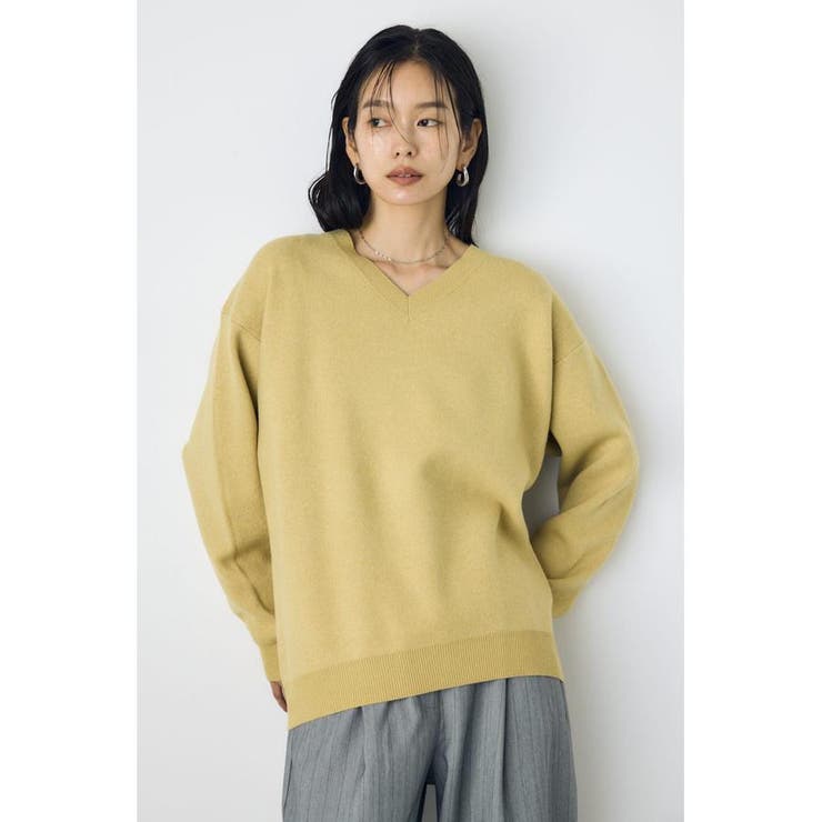 格上げVネックニット | AZUL BY MOUSSY | 詳細画像32 