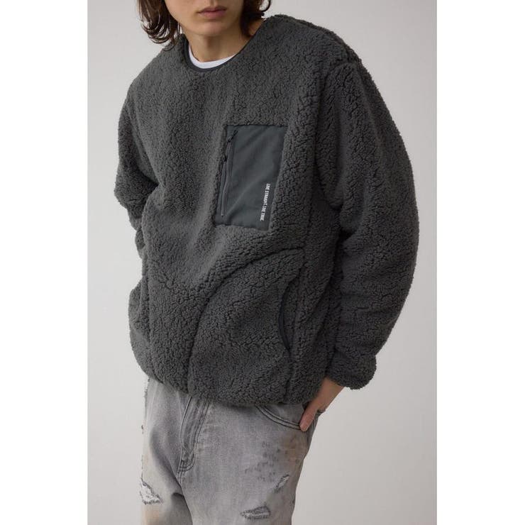 C.GRY | シープボア防風トップス | AZUL BY MOUSSY