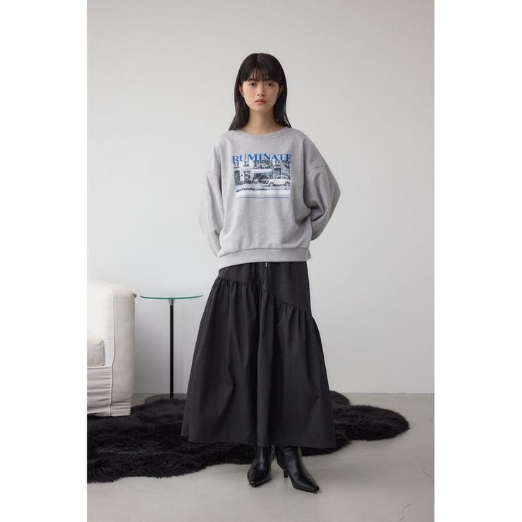 フロントジップフレアスカート | AZUL BY MOUSSY | 詳細画像3 