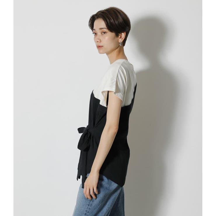 FAKE LAYERED ONE SHOULDER TOPS[品番：AZLW0018748]｜AZUL BY MOUSSY（アズールバイマウジー ）のレディースファッション通販｜SHOPLIST（ショップリスト）