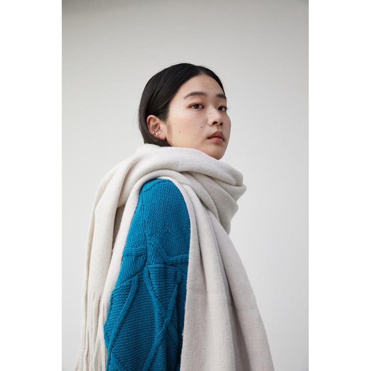 KNIT FRINGE STOLE[品番：AZLW0020334]｜AZUL BY MOUSSY（アズールバイ