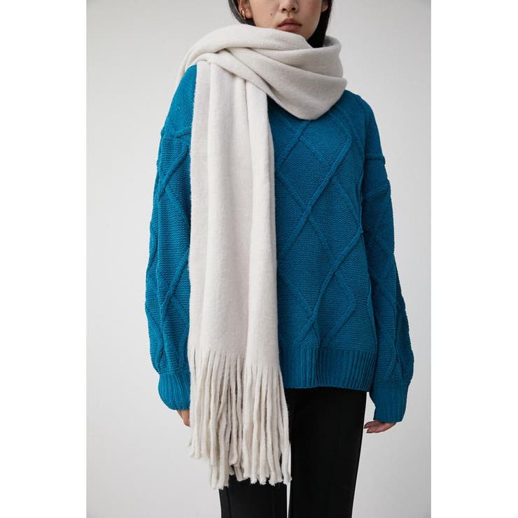 KNIT FRINGE STOLE[品番：AZLW0020334]｜AZUL BY MOUSSY（アズールバイ