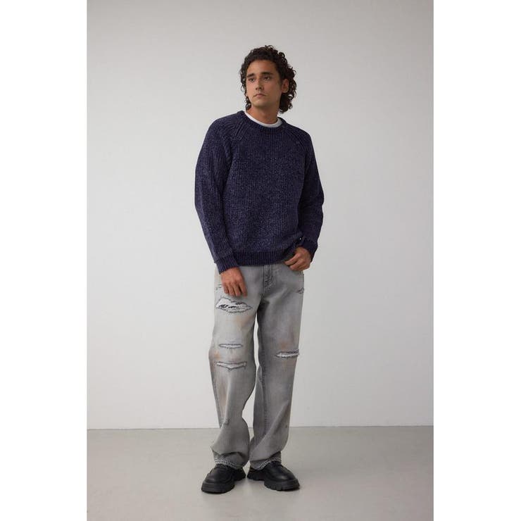 ベロアモールラメ入りニットトップス | AZUL BY MOUSSY | 詳細画像15 