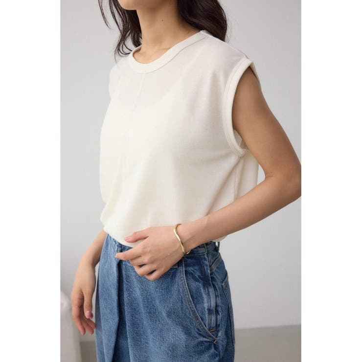 IVOY3 | シアーワッフルノースリーブTシャツ | AZUL BY MOUSSY