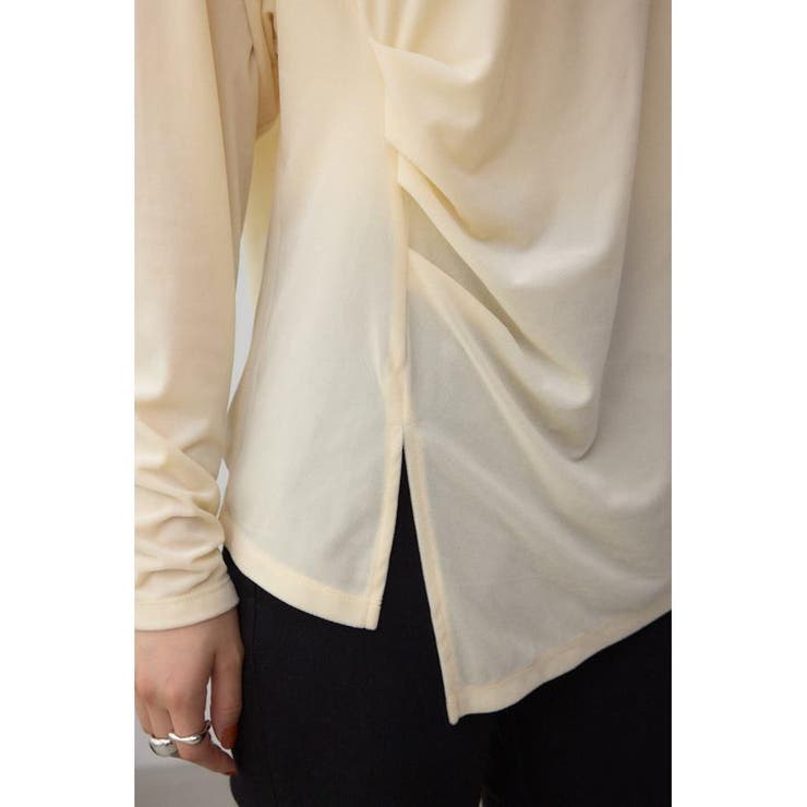 ベロアアシメカットトップス | AZUL BY MOUSSY | 詳細画像11 