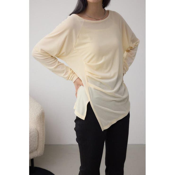 IVOY3 | ベロアアシメカットトップス | AZUL BY MOUSSY