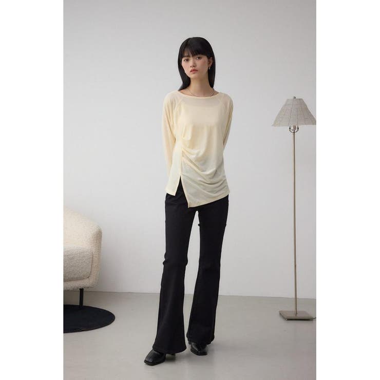 ベロアアシメカットトップス | AZUL BY MOUSSY | 詳細画像4 