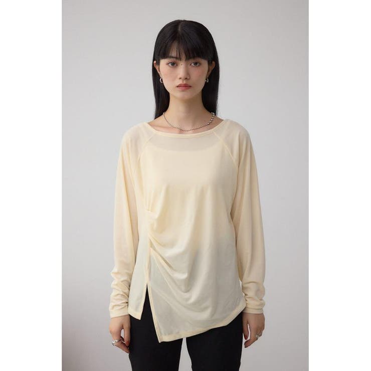 ベロアアシメカットトップス | AZUL BY MOUSSY | 詳細画像5 