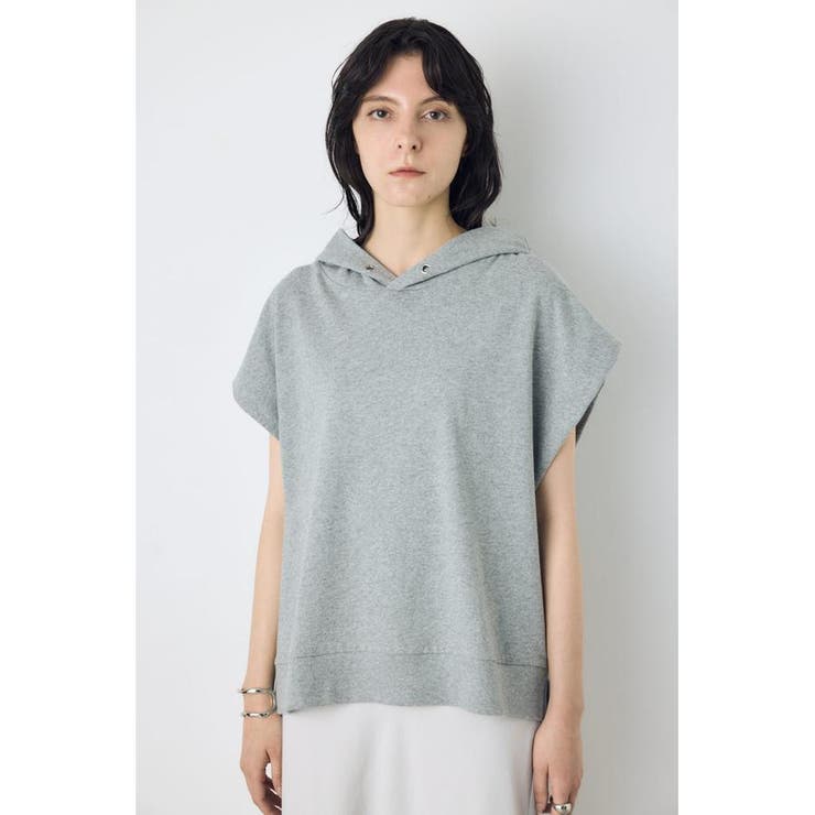 T.GRY | タックスリーブノースリーブパーカー | AZUL BY MOUSSY