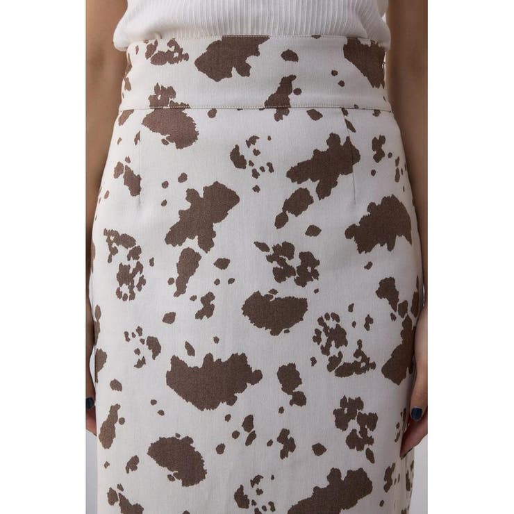 カウ柄ジャガードタイトスカート | AZUL BY MOUSSY | 詳細画像8 