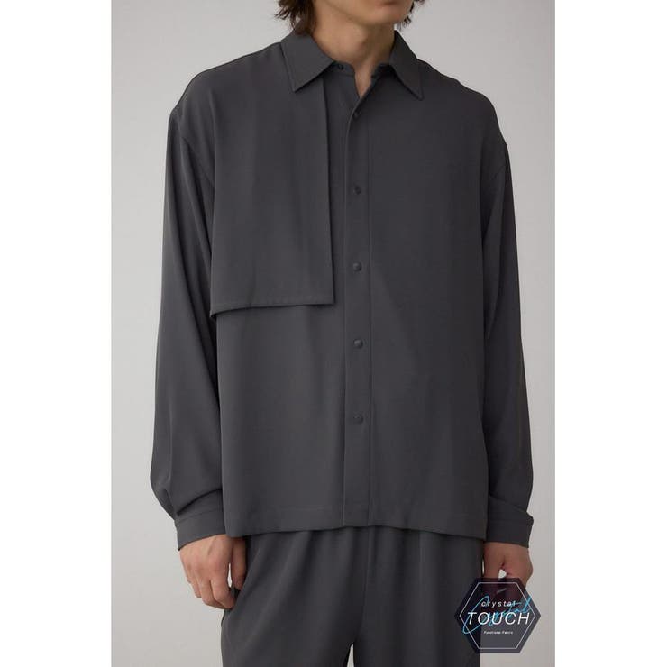 C/Tトロミアシンメトリー長袖シャツ | AZUL BY MOUSSY | 詳細画像28 