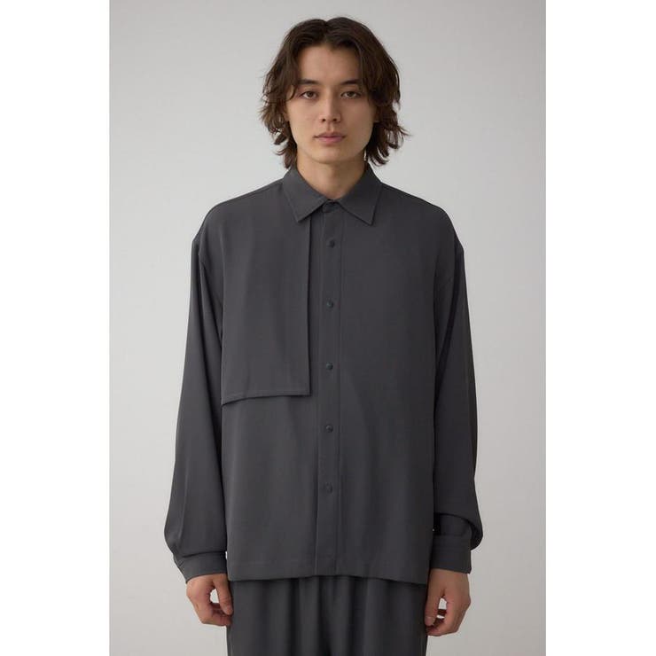 C/Tトロミアシンメトリー長袖シャツ | AZUL BY MOUSSY | 詳細画像32 