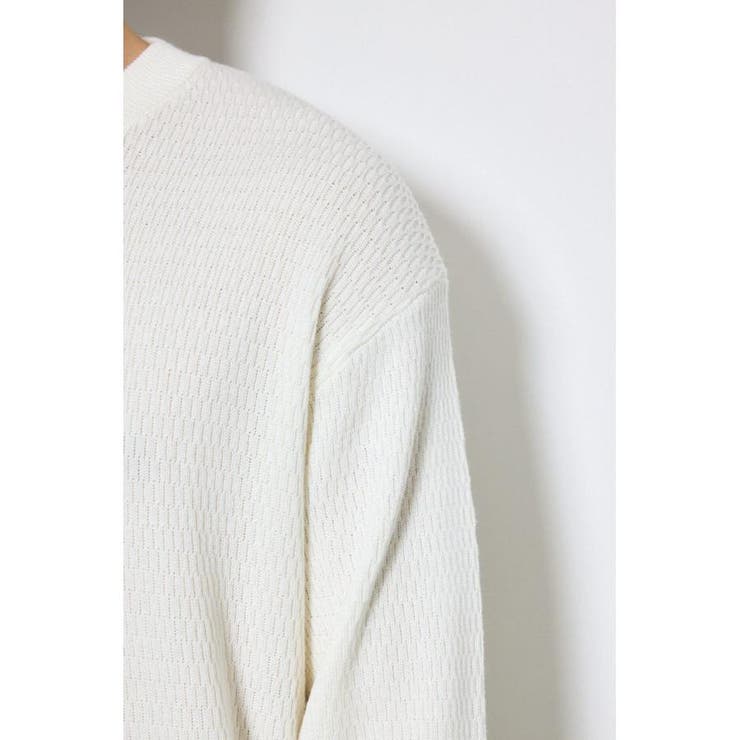 ハニカムクルーネックニットトップス | AZUL BY MOUSSY | 詳細画像10 