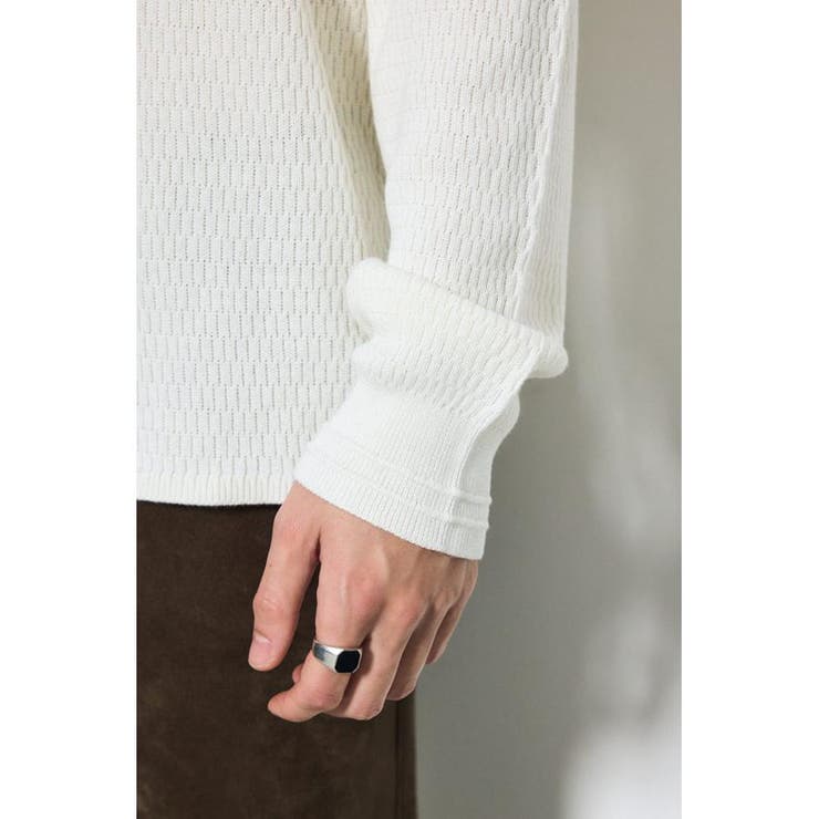 ハニカムクルーネックニットトップス | AZUL BY MOUSSY | 詳細画像11 