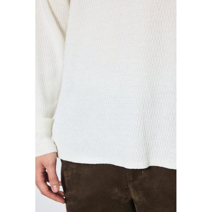 ハニカムクルーネックニットトップス | AZUL BY MOUSSY | 詳細画像12 