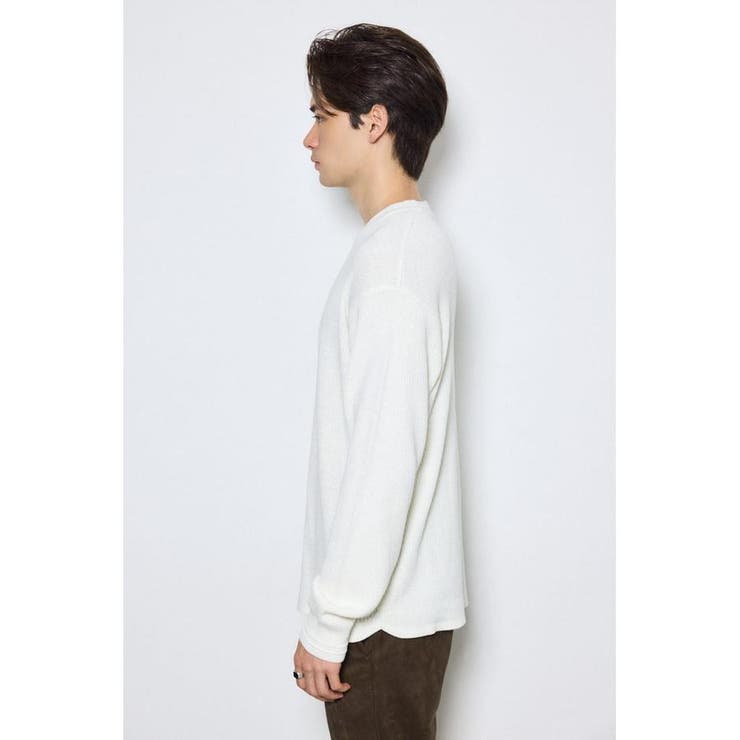 ハニカムクルーネックニットトップス | AZUL BY MOUSSY | 詳細画像7 